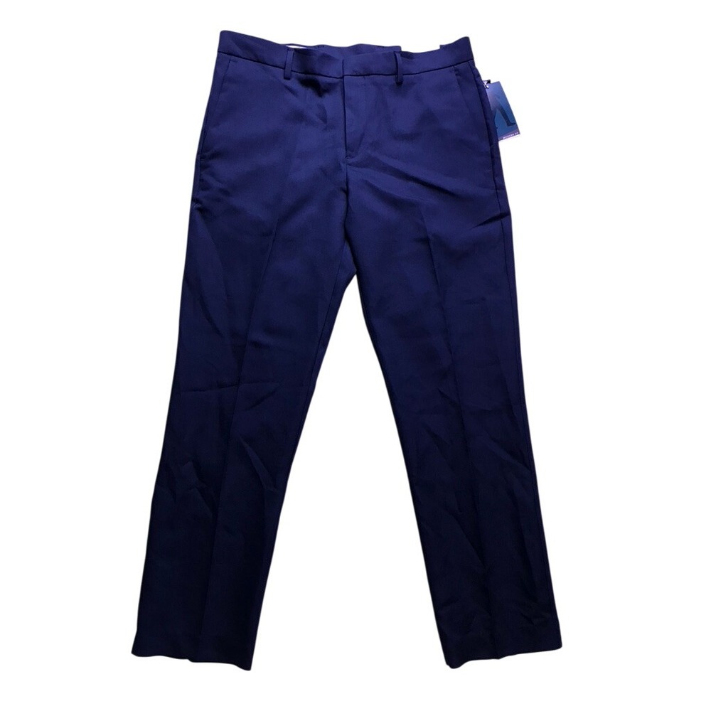 Perry Ellis Portfolio Dress Pants Mens 32x30 Navy Blue Modern Fit NWT